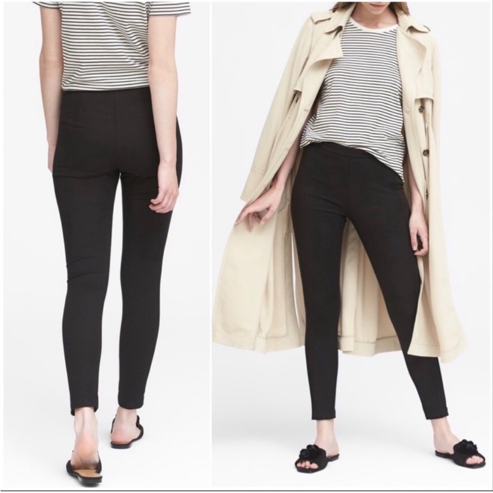 Banana Republic Devon Black High Rose Skinny Pants Size 12